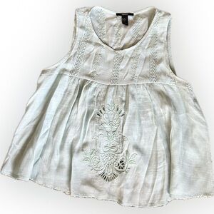 Forever 21 Embroidered Top